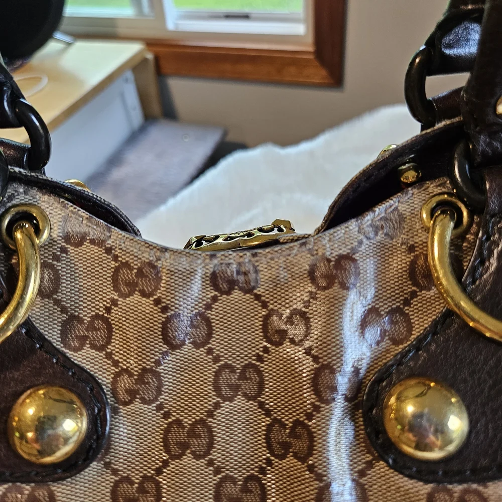 Gucci XL Crystal Fringe Babouska Hobk - Picture 5 of 16